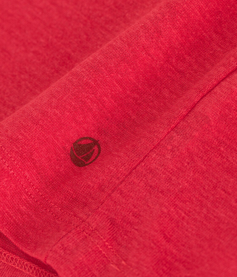 Tee-shirt Femme &agrave; manches courtes en lin SPI