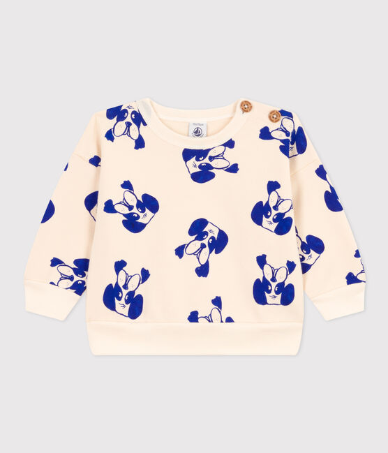 Sweatshirt en molleton imprimé bébé blanc AVALANCHE/ MULTICO