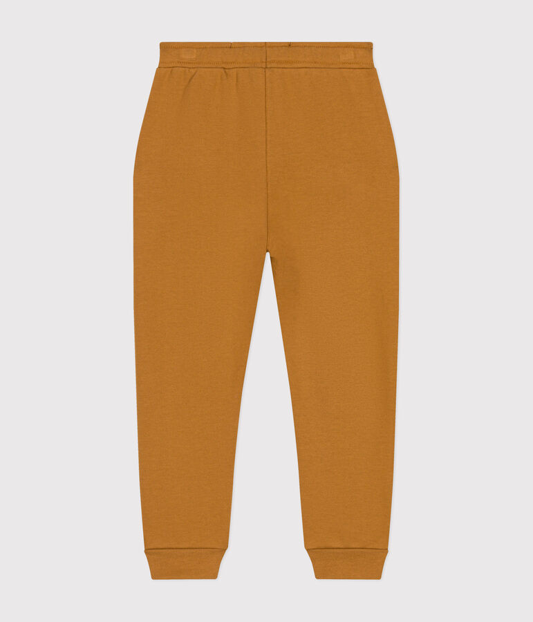 Pantalon de jogging enfant gar&ccedil;on marron CUIVRE