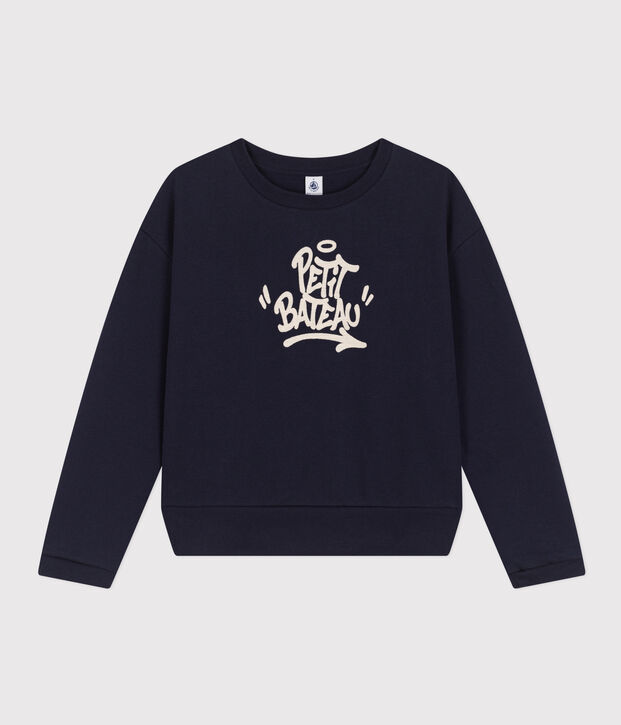 Sweatshirt en molleton Femme bleu marine