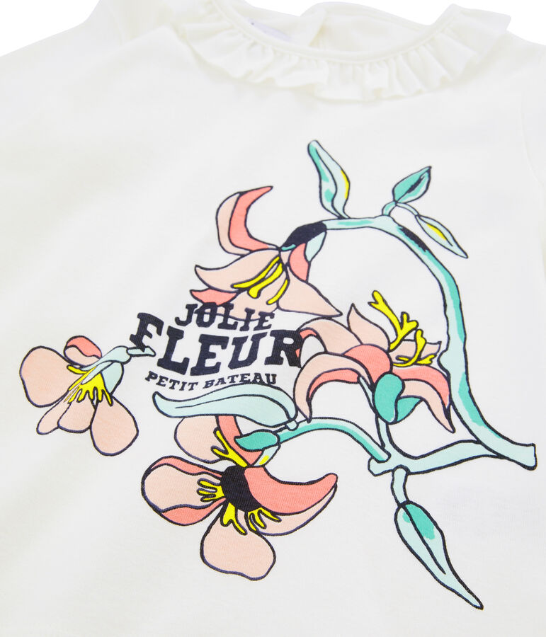 Tee-shirt enfant fille blanc