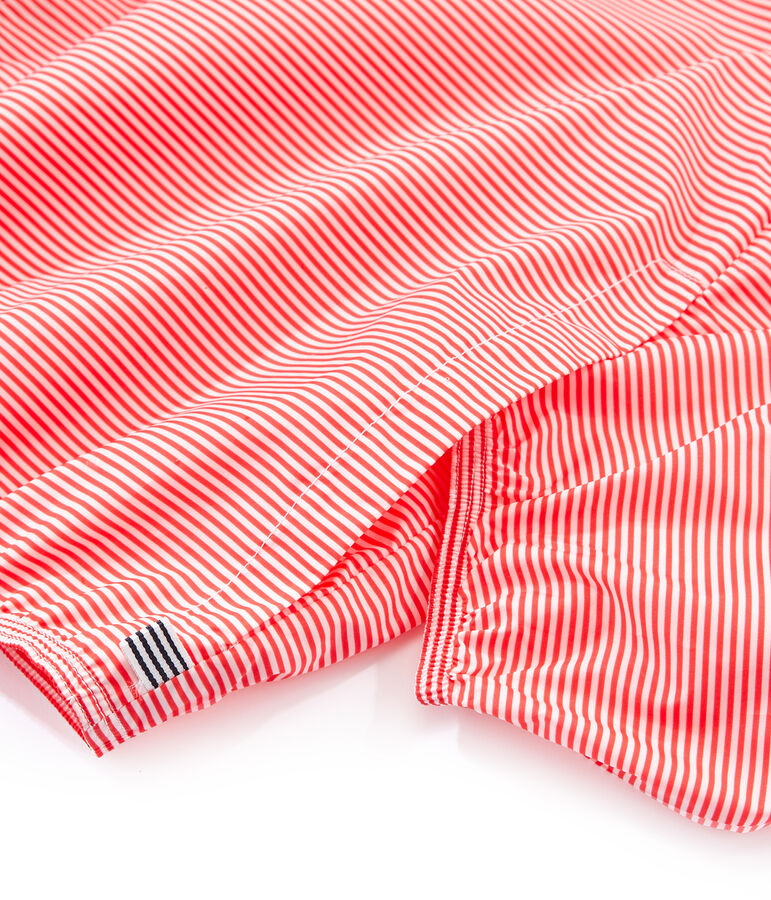 Coupe-vent court mixte rose/blanc