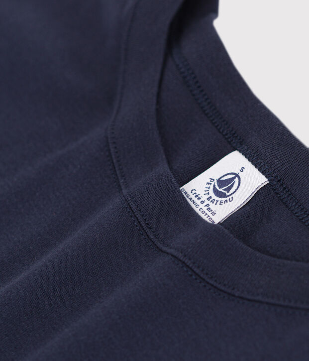 Tee-shirt L'ICONIQUE col rond en coton Femme bleu