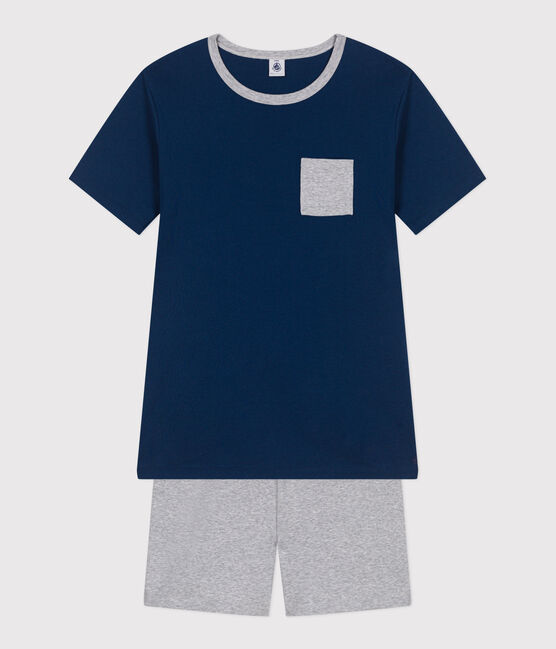 Pyjama short enfant en coton uni INCOGNITO/ FUMEE