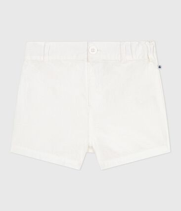 Short bébé en seersucker rayé