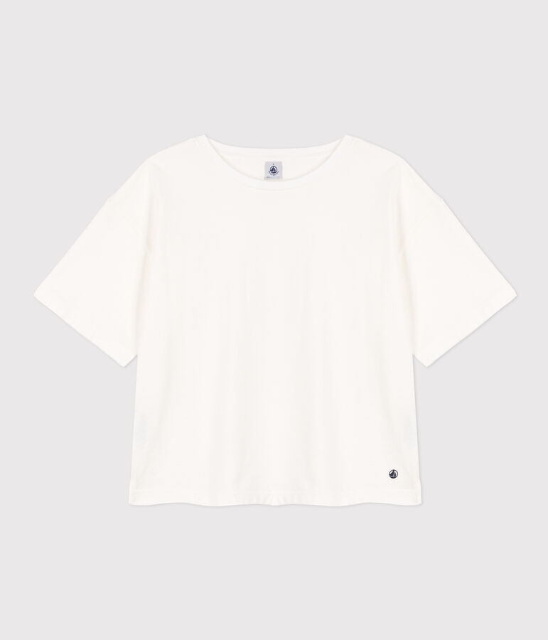 T-shirt LE BOXY en coton Femme blanc