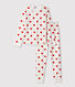 Pyjama enfant imprimé cœurs en côte
