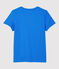 Tee-shirt LE DROIT col rond en coton bio Femme bleu BRASIER