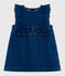 Robe bébé sans manche en denim bleu DENIM MOYEN
