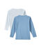 Lot de 2 t-shirts garçon manches longues unis blanc LOT