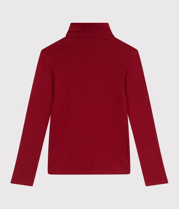 Sous-pull femme l'iconique en coton rouge