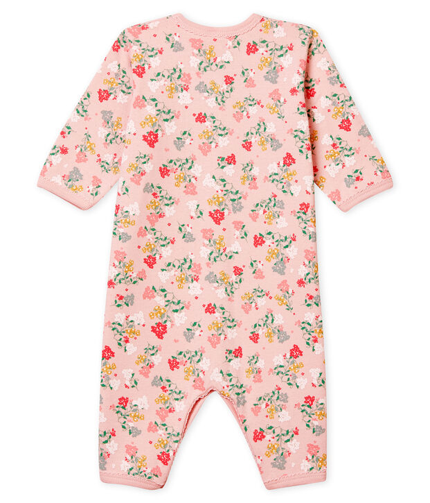 Dors bien sans pieds b&eacute;b&eacute; fille moelleux rose/multicouleur
