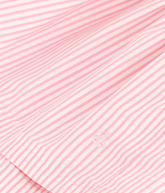 Robe manches courtes en coton enfant fille SALINE/ SHOCKING