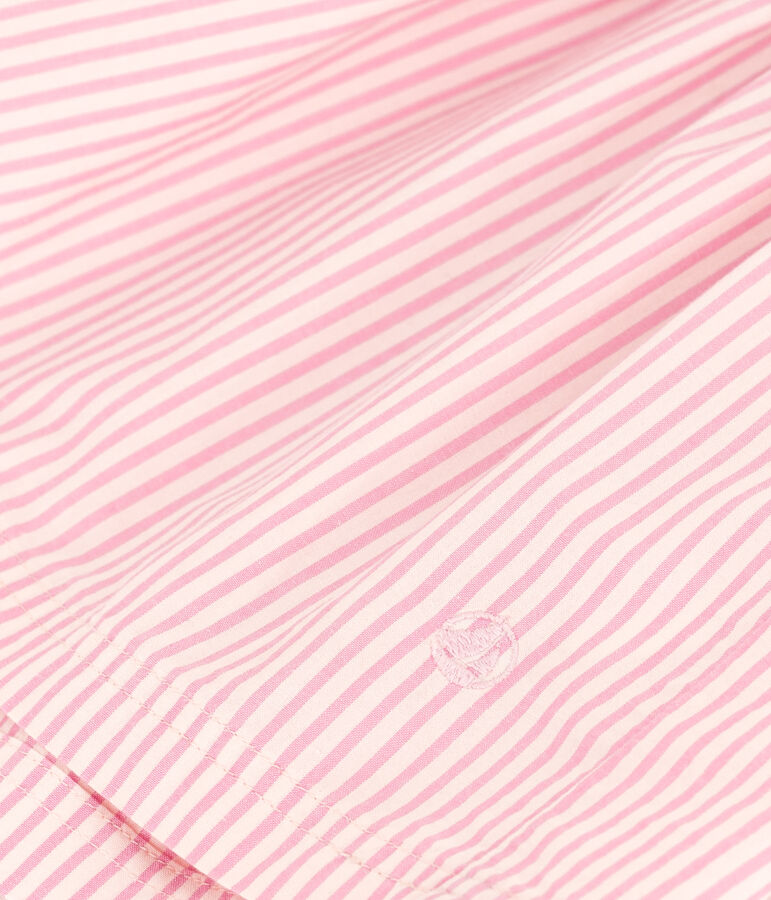 Robe manches courtes en coton enfant fille SALINE/ SHOCKING