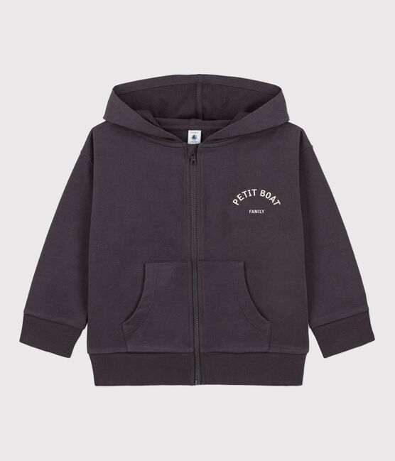 Sweatshirt zippé Petit Boat à capuche enfant fille / garçon gris DUMBO