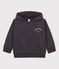 Sweatshirt zippé Petit Boat à capuche enfant fille / garçon gris DUMBO
