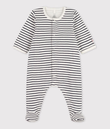Bodyjama à rayures bébé en coton