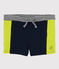 Short de bain écoresponsable bébé garçon bleu SMOKING/jaune JAUNE