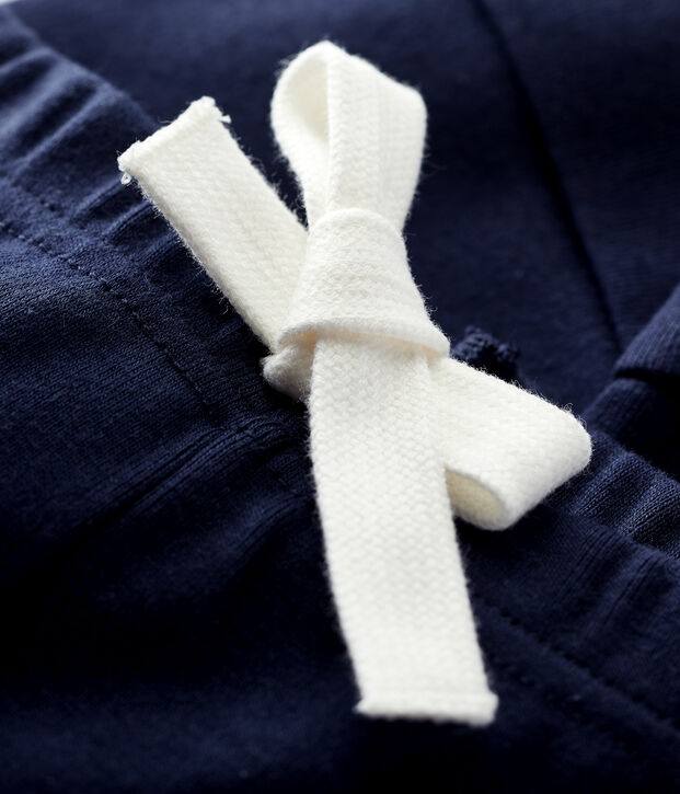 Pantalon en coton b&eacute;b&eacute; fille/b&eacute;b&eacute; gar&ccedil;on bleu marine