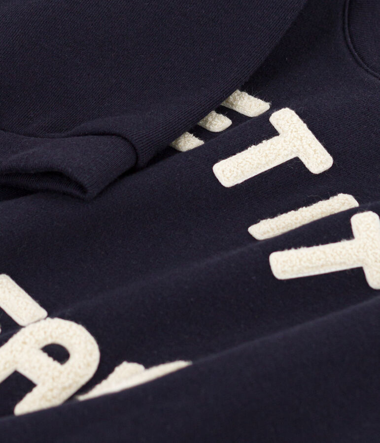 Sweatshirt en molleton femme bleu SMOKING