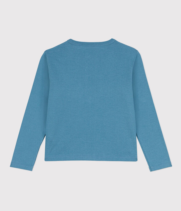 Cardigan en coton enfant fille bleu