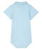 Body col polo imprimé bébé garçon bleu FRAICHEUR/blanc MARSHMALLOW