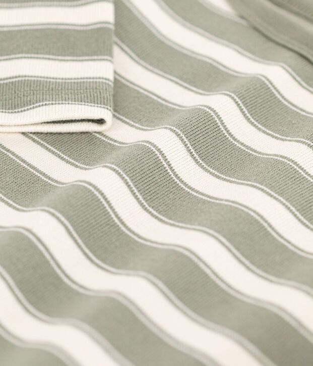 Marini&egrave;re en coton &eacute;pais enfant fille / gar&ccedil;on vert/&eacute;cru