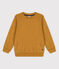 Sweatshirt en bouclette éponge enfant garçon jaune ISTRE