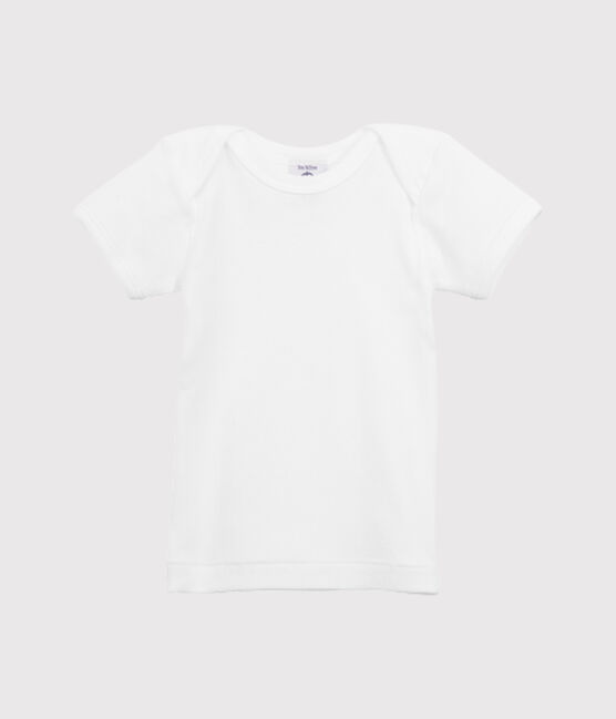 T-shirt bébé mixte uni blanc ECUME