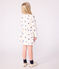 Robe enfant manches longues en coton MILK/ MULTICO