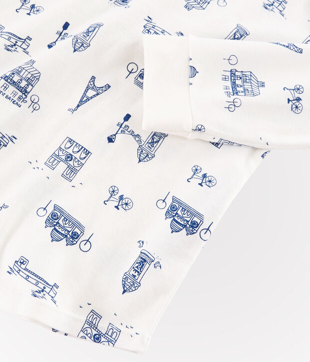 Lot de 2 pyjamas petite fille en c&ocirc;te multicouleur