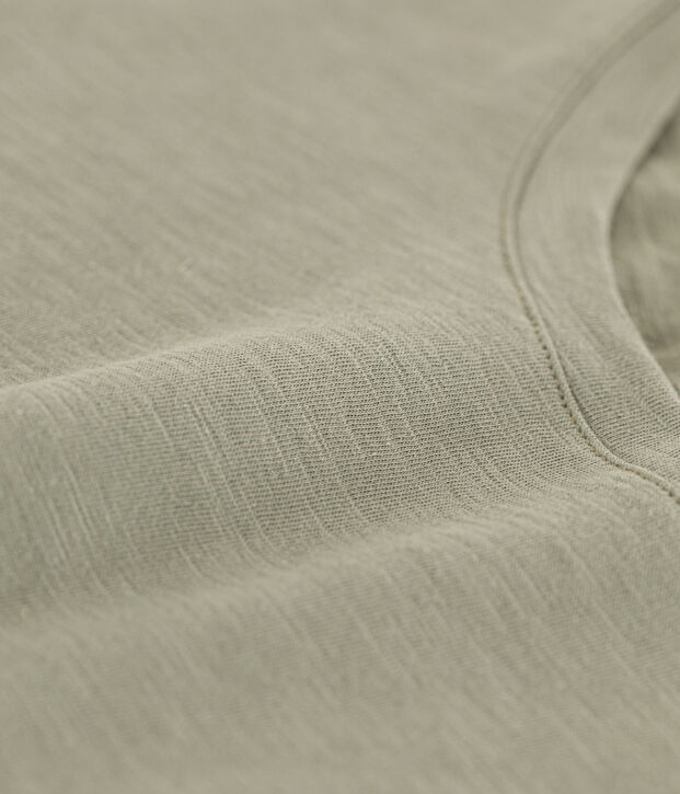 Tee-shirt LE DROIT col rond en coton Femme vert