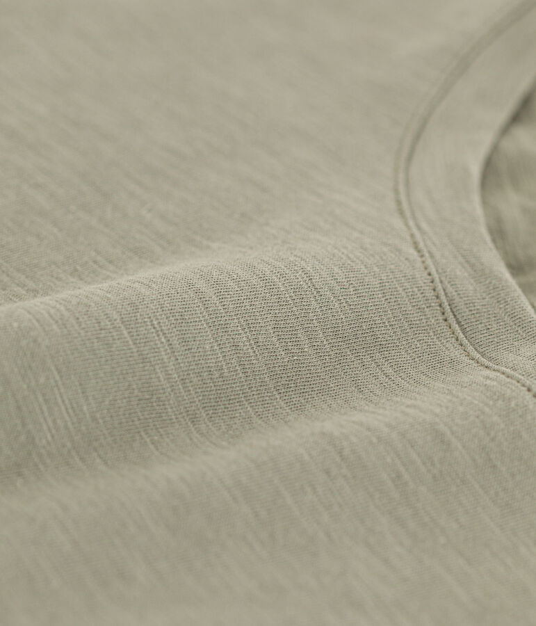 Tee-shirt LE DROIT col rond en coton Femme vert MARECAGE