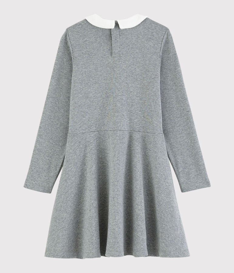 Robe manches longues enfant fille gris