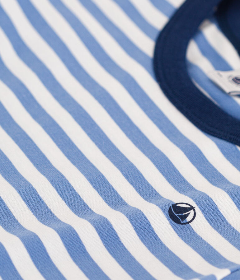 Tee-shirt ray&eacute; en jersey l&eacute;ger enfant gar&ccedil;on GAULOISE/ MARSHMALLOW