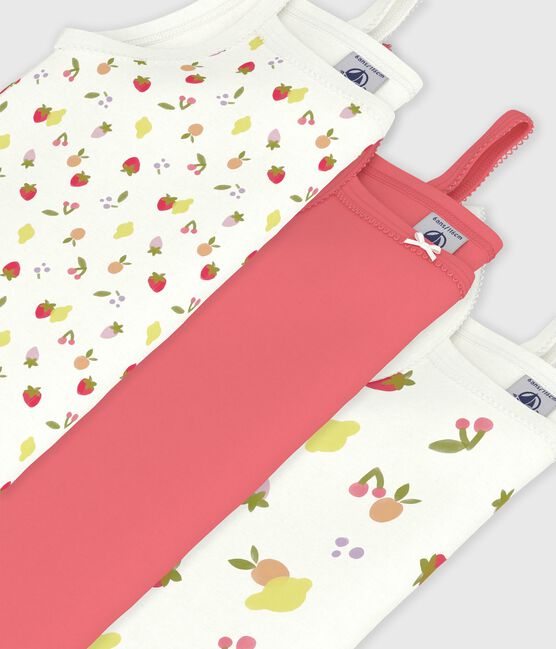 Lot de débardeurs enfant en coton imprimé fruits variante 1