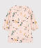 Robe manches longues en gaze de coton enfant fille rose SALINE/blanc MULTICO