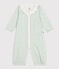 Combisac bébé en coton à col fleuri blanc MARSHMALLOW/blanc MULTICO
