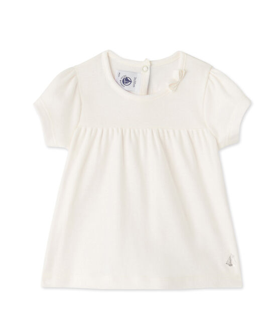T-shirt bébé fille blanc MARSHMALLOW