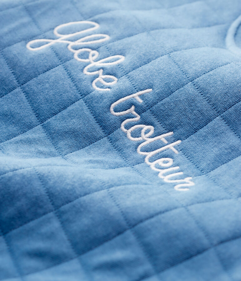 Sweatshirt matelass&eacute; bio  b&eacute;b&eacute;. bleu POLOCHON