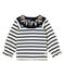 Marinière bébé fille revisitée beige COQUILLE/bleu SMOKING CN