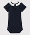 Body à col en broderie anglaise bébé fille bleu SMOKING