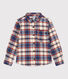 Chemise à carreaux en flanelle enfant garçon