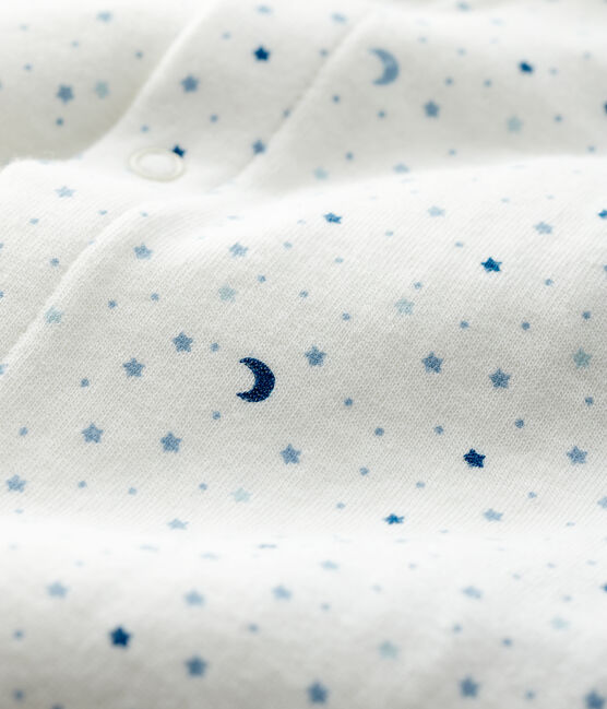 Dors-bien nuit étoilée bébé garçon en tubique blanc MARSHMALLOW/blanc MULTICO