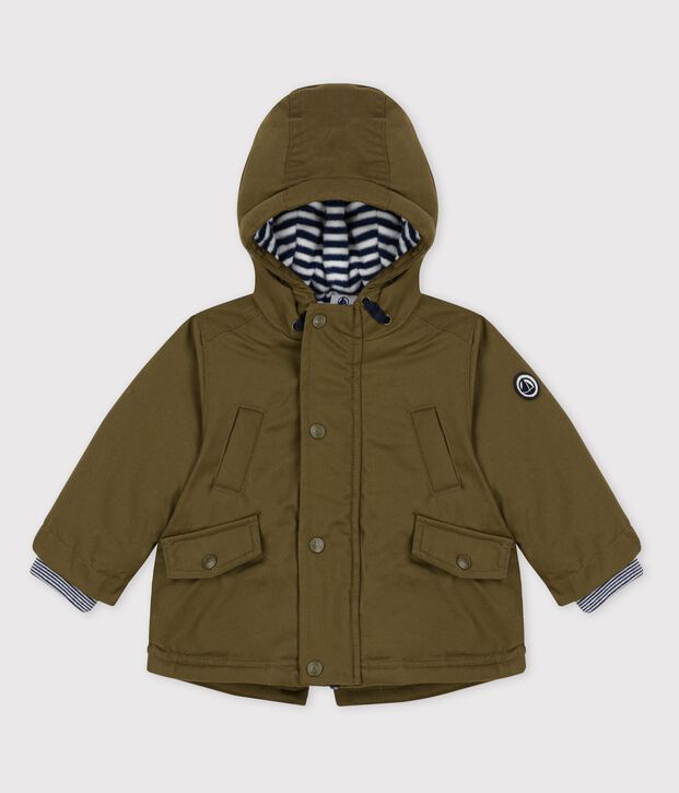 Parka d&eacute;perlante b&eacute;b&eacute;. vert