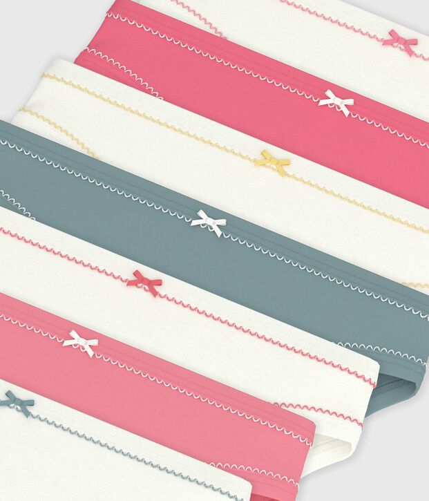 Lot de culottes enfant en coton uni multicouleur