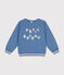 Sweatshirt en molleton enfant fille / garçon bleu BEACH