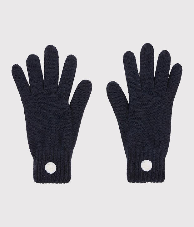 Gants enfant gar&ccedil;on-fille bleu marine