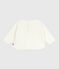 Sweatshirt bébé en coton doux et chaud motif pomme écru MILK