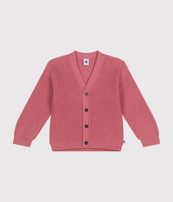 Cardigan en coton enfant fille rose ROSEWOOD